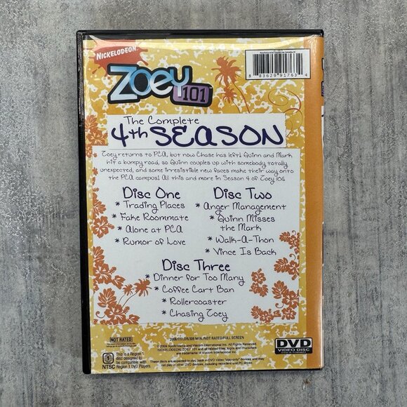 Zoey 101: The Complete Fourth 4th Season 4 DVD 3 Disc Set Nickelodeon OOP MOD - Picture 2 of 8